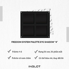 Khuôn hộp 4 ô phấn mắt Freedom System Palette Eye Shadow "4" Inglot