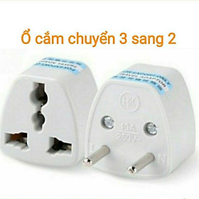 Phích cắm điện chuyển đổi 3 chấu thành 2 chấu