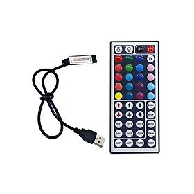 Mạch Điều Khiển LED 5050 / 3528 RGB 5V Kèm Remote - 5V Remote 44 nút