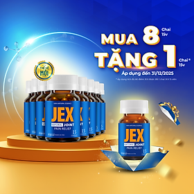 Viên uống JEX giảm đau, bảo vệ xương khớp với Eggshell Membrane, Collagen Peptide, Collagen Type II không biến tính (15 viên)