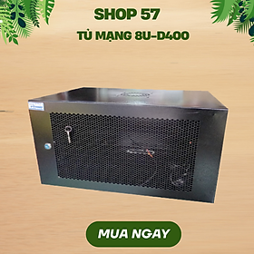 Tủ mạng, Tủ Rack 8U-D400 Hiệu FAM-RACK màu đen-Hàng chính hãng