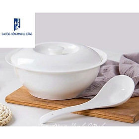 Mua Tô âu sứ cao cấp đựng cơm canh có nắp đậy size đường kính 24cm