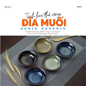 Mua TỔNG HỢP các loại đĩa muối  đĩa chấm tròn Gomie Ceramic
