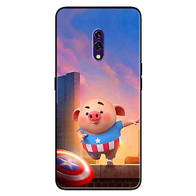 Ốp lưng in cho Realme X Mẫu Heo CAP