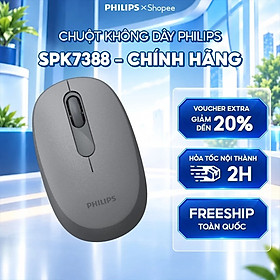 Chuột không dây Philips SPK7388 - Hàng Chính Hãng - Màu trắng