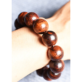 Set Vòng đeo tay Gỗ Sưa đỏ tự nhiên, kèm hộp đựng lót lụa