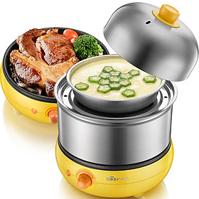 Máy Hấp Thức Ăn Bear (Bear) ZDQ-C14A1 Có Chức Năng Tự Động Tắt, Chứa Được Tối Đa 14 Quả Trứng