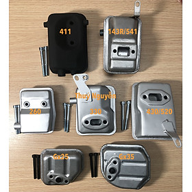 Mua Pô lửa (xả)  bô lửa máy phát cỏ /cắt cỏ động cơ 4 thì /2thì