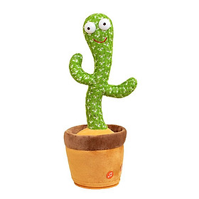 Cactus nhảy và lặp lại, xương rồng nói xương rồng đồ chơi với các chức năng ghi âm, diễn tập, đèn, học nói và nhảy đồ chơi giáo dục cho trẻ em ...