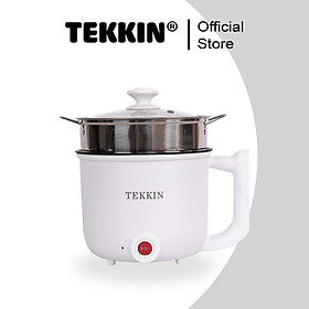 Nồi Lẩu Điện Mini Đa Năng 2 Tầng TEKKIN TI-28A 1.8L Chống Dính Lẩu Chiên Xào Hàng Chính Hãng / Hàng Nhập Khẩu