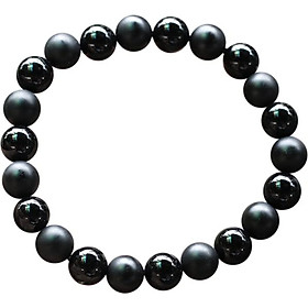 Vòng Đá Obsidian Đá Thiền Bóng Nhám Ngọc Quý Gemstones