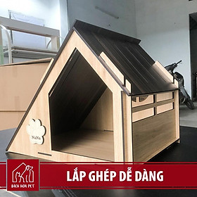Mua Nhà ngủ dành cho chó mèo bằng gỗ BHP2 làm bằng gỗ rộng rãi thoáng mát cứng cáp