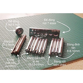 Mua Bộ dụng cụ đóng nút bấm  đinh tán  mắt cáo ... đầy đủ và chuyên dụng
