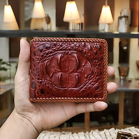 Ví Da Cá Sấu 2 Mặt Đan Viền [GÙ CÁ SẤU RẤT ĐẸP