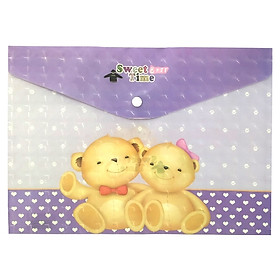 Bộ 2 Bìa Nút In Hình A4 - Sweet Bear Time