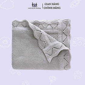 Mua Chăn dệt kim chất liệu Acrylic Miraclebaby mềm mại   kích thước 80*100cm dành cho em bé ( từ 0 - 24 tháng tuổi )