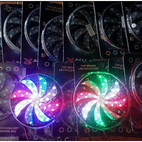 1 ĐÈN LED XOAY CHONG CHÓNG HIỆU ỨNG MÀU SẮC CỰC ĐẸP LẮP XE MÁY ÔTÔ
