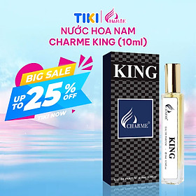 Nước Hoa Nam CHARME KING 10ml Lưu Hương Lâu Phong Cách Lịch Lãm, Ôn Hoà, Sang Trọng Chính Hãng