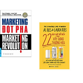 Hình ảnh Combo 2 cuốn sách: Marketing Đột Phá + 22 Quy Luật Bất Biến Trong Xây Dựng Thương Hiệu