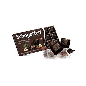 Sôcôla Thanh 13 Vị Schogetten - Đắng nhân Cacao & Hạt phỉ - 100g