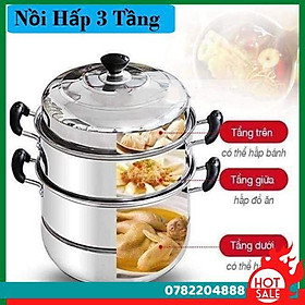 Mua Nồi Hấp 3 Tầng Inox Cao Cấp - Nồi Hấp Cách Thuỷ Đa Năng Tiện Dụng Cho Mọi Nhà Bếp Nồi Hấp  Nồi Luộc Gà 3 Tầng Tiện Lợi - CH Hương Thị Miễn Phí Vận Chuyển