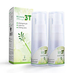 Combo 2 Chai Xịt Họng Keo Ong 3T 25ml Giảm Đau Họng, Ho Khan, Ngứa Rát Họng