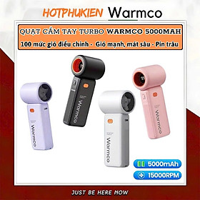 Mua Quạt Cầm Tay Warmcro 5000mAh – 100 Cấp Gió Siêu Mát  Pin Trâu  Nhỏ Gọn Mang Theo Mọi Nơi - Hàng Nhập Khẩu