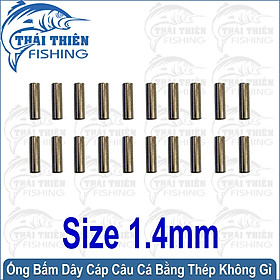 Combo 20 Đầu Ống Bấm Dây Cáp Câu Cá Pioner Bằng Thép Không Gỉ Chuyên Dùng Bấm Đầu Dây Cáp Làm Thẻo Câu Cá Có Răng Sắc Bén