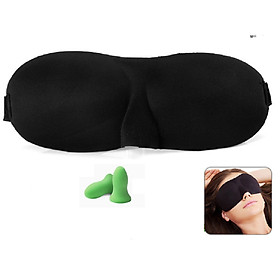 Combo Bịt Mắt ngủ 3D + Bịt Tai