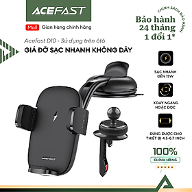 Giá đỡ sạc nhanh không dây trên ô tô 15W Acefast