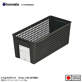 Giỏ nhựa đựng đồ Inomata Slim đa năng Full Size - Hàng nội địa Nhật Bản