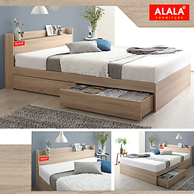 Giường ngủ ALALA37 cao cấp/ Miễn phí vận chuyển và lắp đặt/ Đổi trả 30 ngày/ Sản phẩm được bảo hành 5 năm từ thương hiệu ALALA/ Chịu lực 700kg