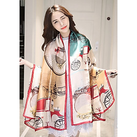 Khăn Choàng Cổ Lụa Hàng Châu Thời Trang - KLHC11901 (90 x 180 cm)