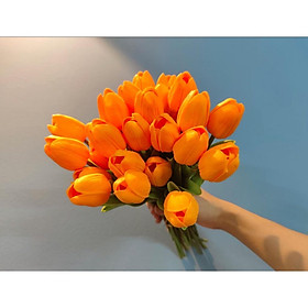 Hoa tulip PU nhập khẩu - hoa lụa, phụ kiện chụp ảnh, hoa cưới- Han flower