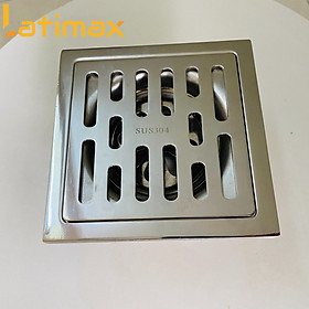 Mua Phễu thoát sàn chống mùi hôi Inox 304 Mặt Vuông GTS2 dày 5mm - Ga thoát sàn chống trào ngược  chống côn trùng Cao cấp (KT 12 x 12 cm)