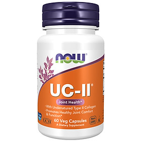 UC-II Type II Collagel 40 mg 60 VCAPS hãng Now foods USA Cung cấp dưỡng