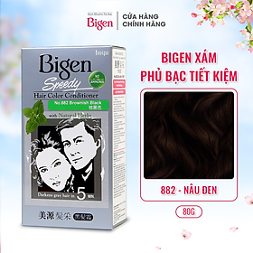 Thuốc nhuộm dưỡng tóc phủ bạc thảo dược Bigen Conditioner Thương hiệu Nhật Bản 80ml dạng kem - BHCC