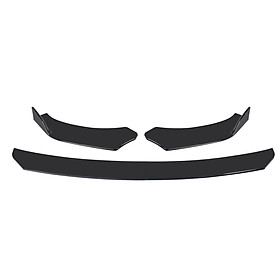 4 Pieces Car FrontFront Bumper Lip Body Kit ABS Bumper Lip Chin Spoiler Splitter Universal