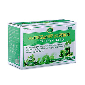 Cốm Collagen Roxtech Cần Tây Diệp Lục sáng da, chống lão hóa, mờ thâm sạm - Hộp 30 gói