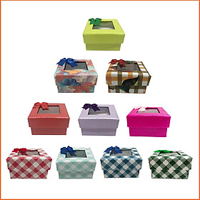 Hộp quà Vuông (Kiếng) Phượng Hoàng V046 - 6 x 6 x 3,5 cm - GIao mẫu ngẫu nhiên