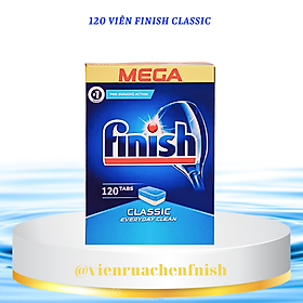 Hộp 120 viên rửa chén Finish Classic Dishwasher Tablets QT09444