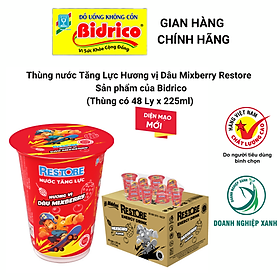 Nước Tăng Lực Ly Restore ( Thùng 48 ly 225ml ) - Sản phẩm của Bidrico