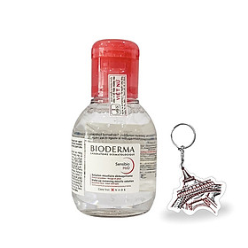 Nước Tẩy Trang BIODERMA SENSIBIO H2O Dành Cho Da Nhạy Cảm 100ml + Tặng Kèm 1 Móc Khóa Hình Tour Eiffel Viền Đỏ