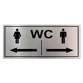 Mua Bảng chỉ dẫn toilet  WC  nhà vệ sinh  NAM NỮ KT:14x32cm
