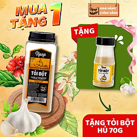 Tỏi Bột Tự Nhiên Vipep Hũ Nhựa 600g