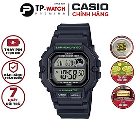 Đồng Hồ Nam Dây Nhựa Casio Standard WS-1400H-1AVDF Chính Hãng - WS-1400H-1A Pin 10 Năm