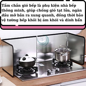 -Tấm chắn dầu nhà bếp, chắn nước bồn rửa chén, size lớn, chất liệu mạ kẽm cứng cáp- Hàng cao cấp