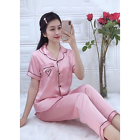 Bộ đồ ngủ nữ satin lụa