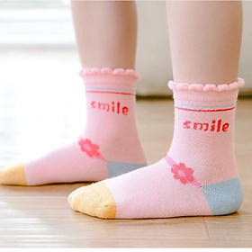 Tất Chân Bé Gái Cổ Cao Loại Dày Cao Cấp 1-12 Tuổi Mixi Kids TAT0011B