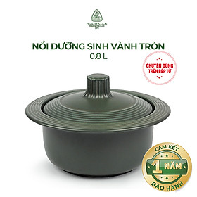 Nồi Dưỡng Sinh Vành Tròn + Nắp Minh Long Healthycook (0.8L)